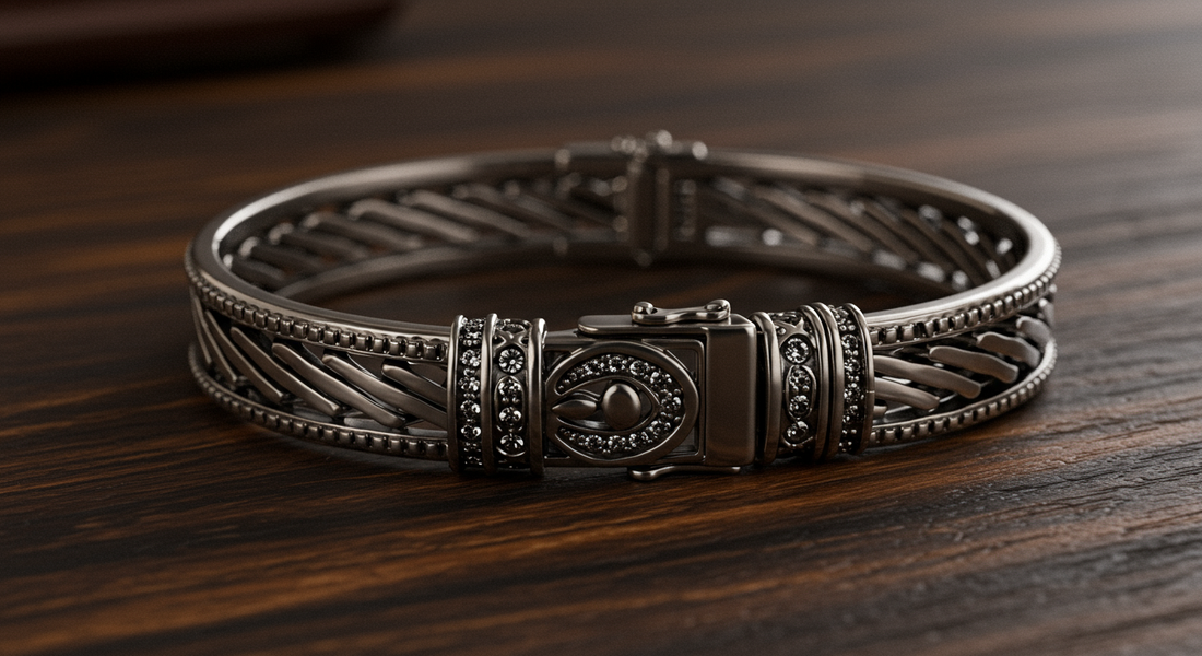 Solve Your Accessory Dilemmas: How a Secure Clasp Men's Bracelet with Polished Finish Combines Style and Practicality