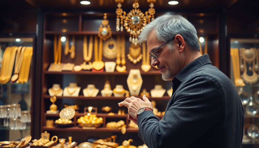 Buying gold and silver from jewellery store
