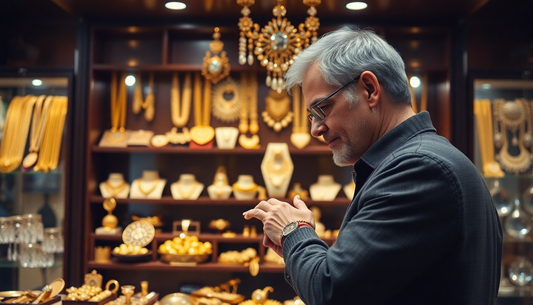 Buying gold and silver from jewellery store