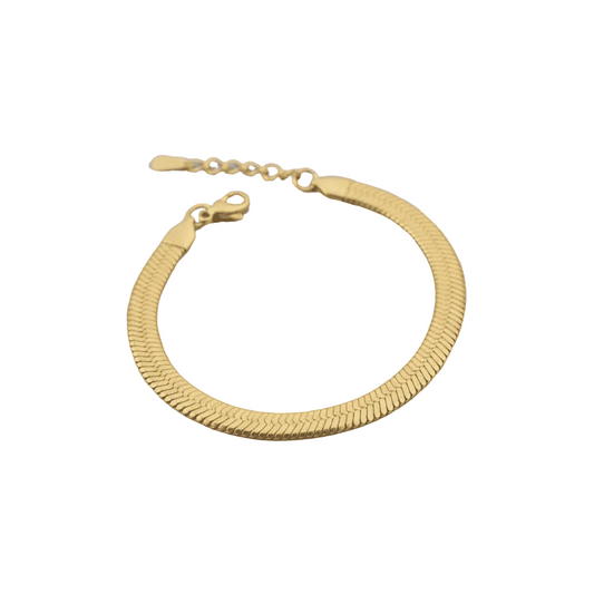 Snake Chain Bracelet 14K Gold plated Stainless Steel