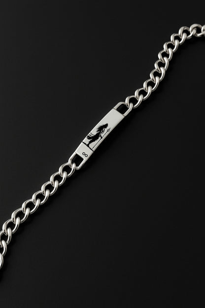 Personalized Silver Bar Bracelet Stainless Steel 316L
