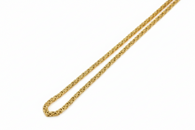 18K Gold PVD Plated Stainless Steel Men's Byzantine Chain
