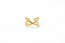 Cross Design Adjustable Size Stainless Steel Ring