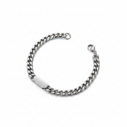 Personalized Cuban Link Bracelet for Men by Lustre of Love