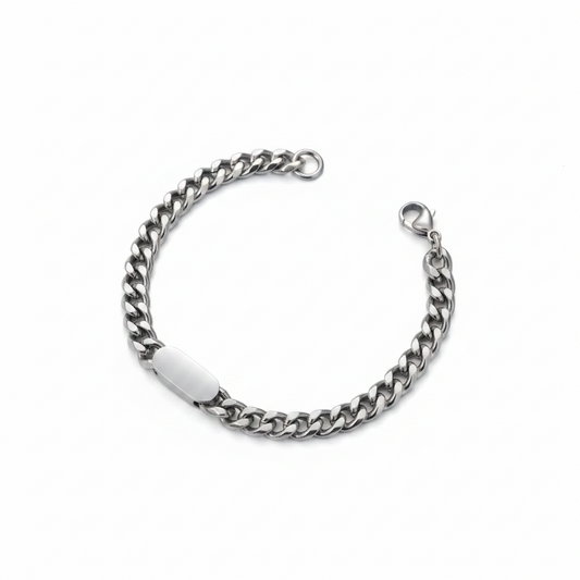 Personalized Cuban Link Bracelet for Men by Lustre of Love