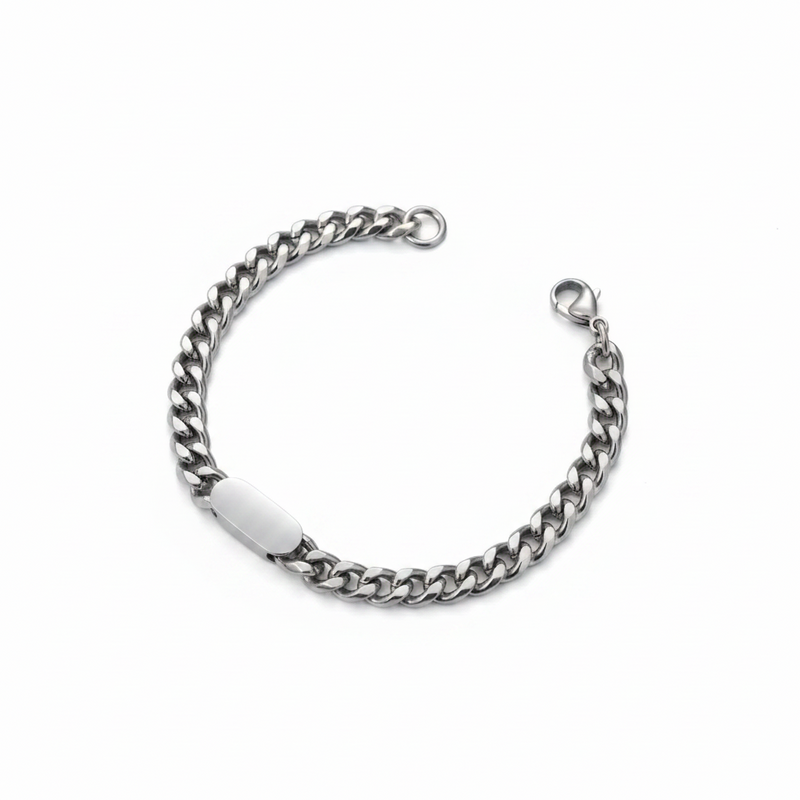 Personalized Cuban Link Bracelet for Men by Lustre of Love