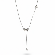 Bow Charm Pendant Necklace Stainless Steel 316L