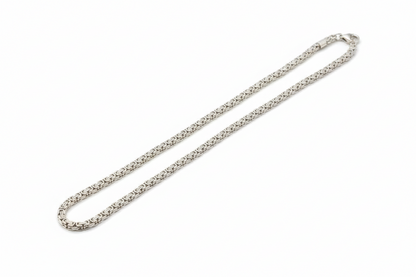 Silver-toned Byzantine Chain Necklace